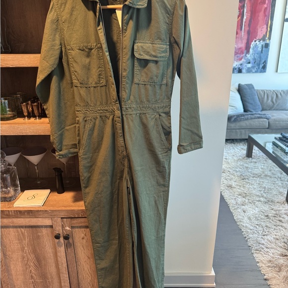 Rivet Utility Pants - Rivet Utility Green Canvas Looker Jumpsuit